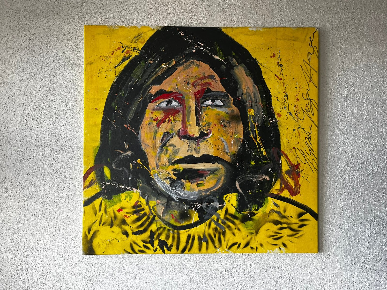 Espen Greger Hagen – nr. 19 – acryl op canvas – 90  93 cm, Ophalen