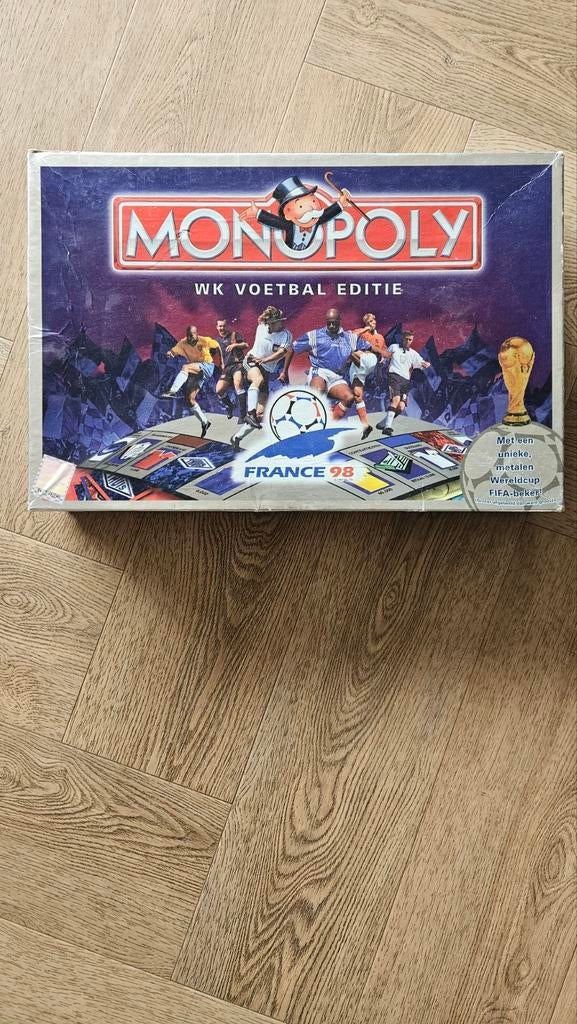 Monopoly WK Voetbal Editie Frankrijk 1998 - Uniek!, Hobby en Vrije tijd, Gezelschapsspellen | Bordspellen, Vijf spelers of meer