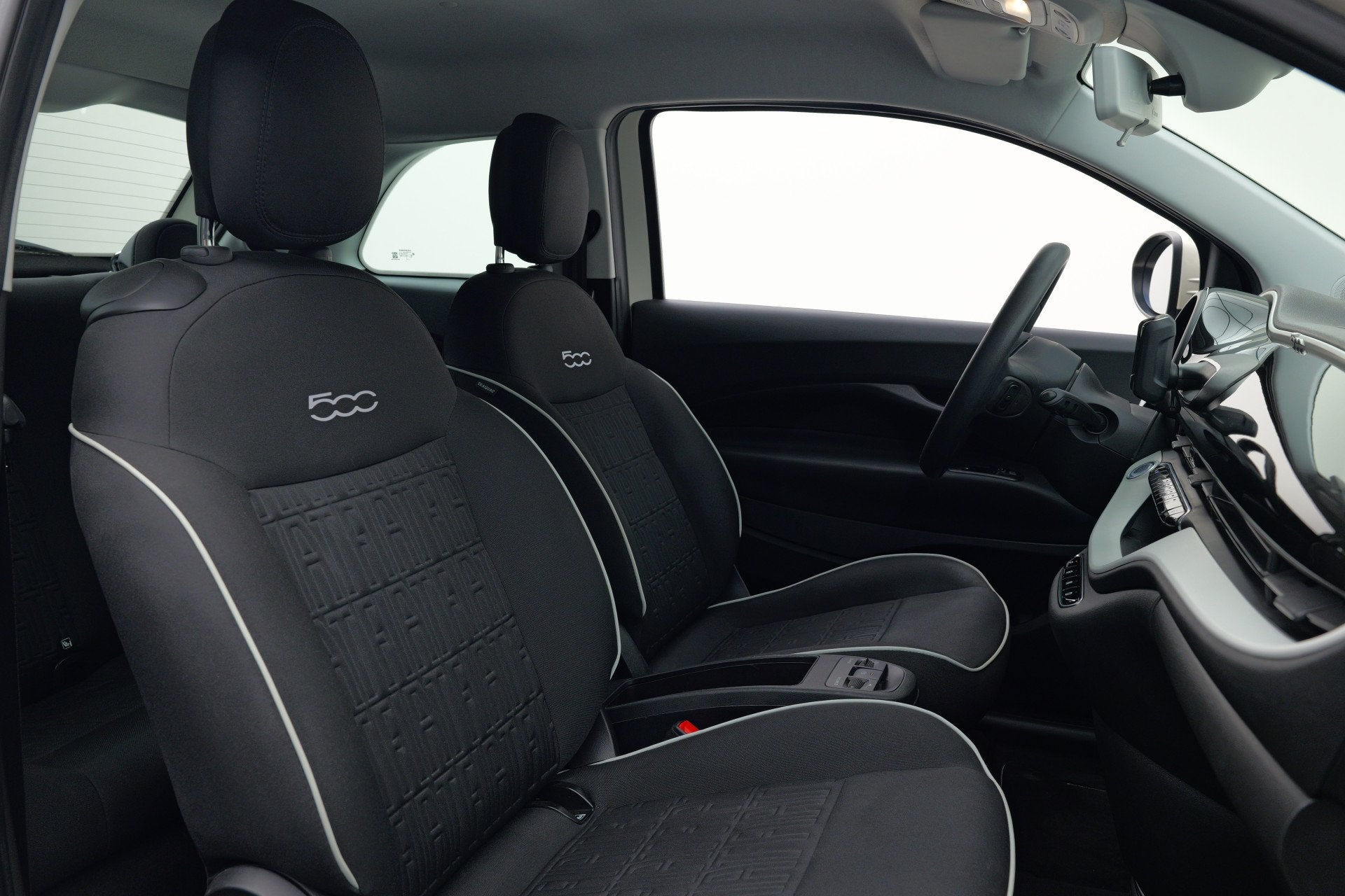 Fiat 500E 24 KWH Action | Cruise control | (bj 2023), Auto's, Automaat, Stof, Gebruikt, Zwart