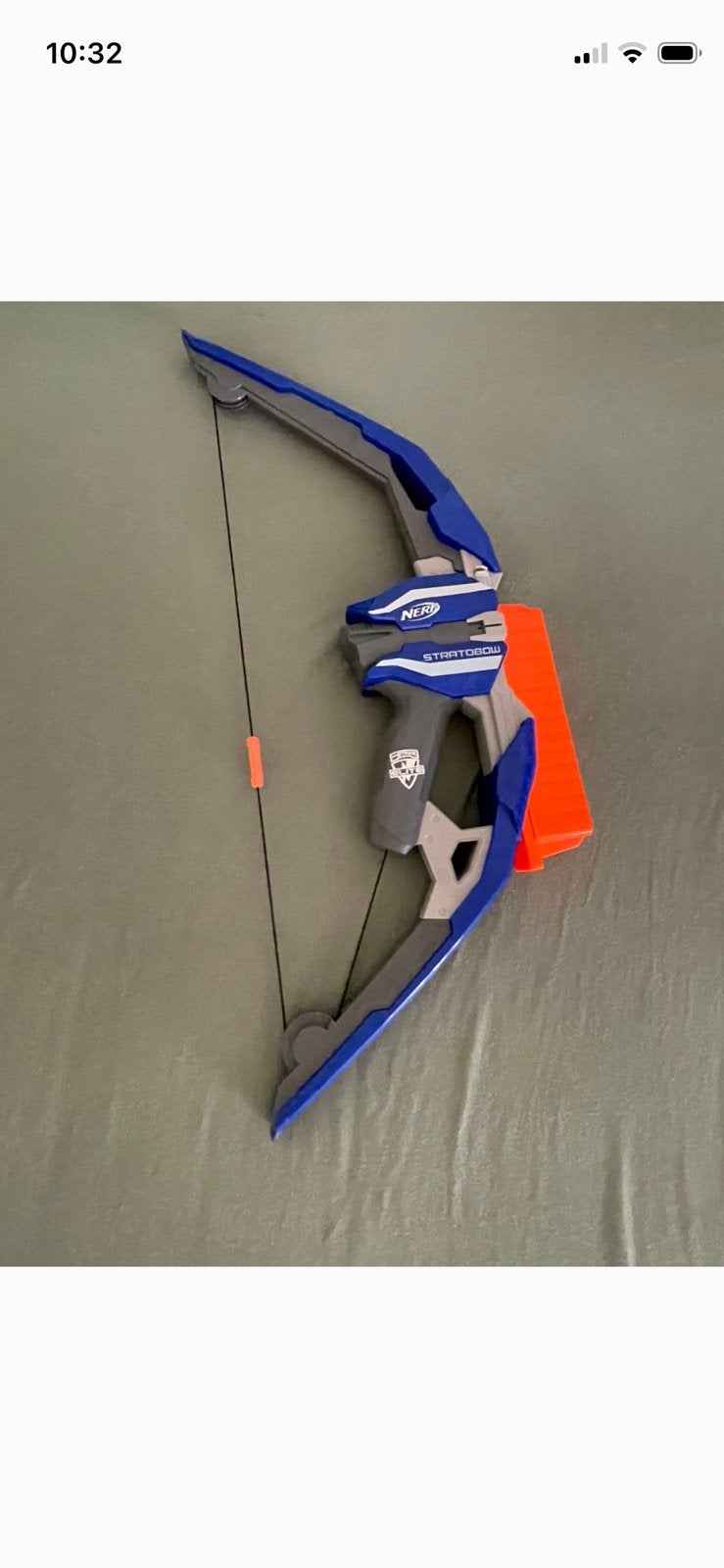 NERF Stratobow pijl & boog automatisch magazijn voor 15 pijl, Ophalen of Verzenden, Zo goed als nieuw