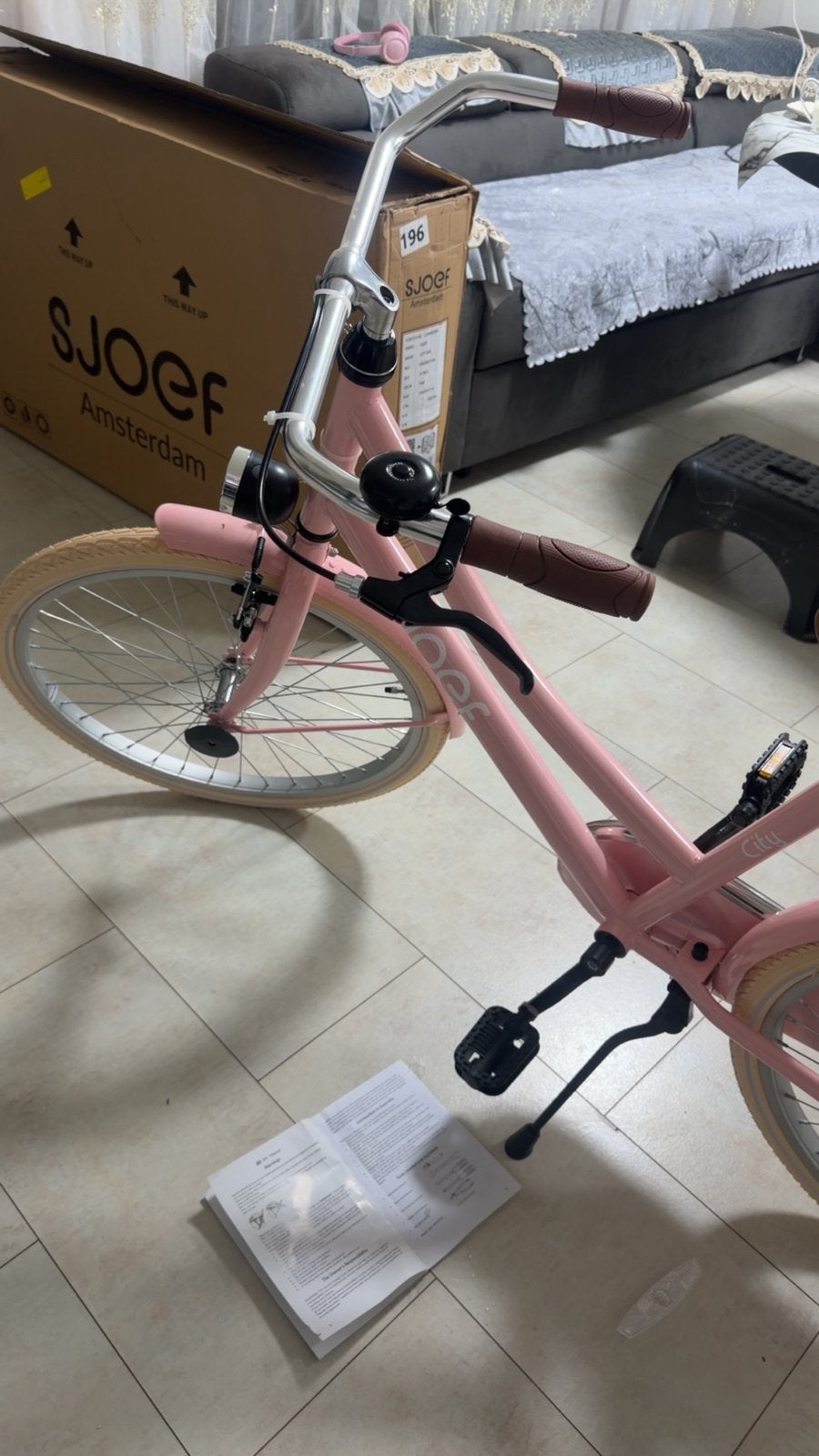 Foto 4 van SJOEF 24 inch meisjesfiets roze – nieuw, nooit gebruikt
