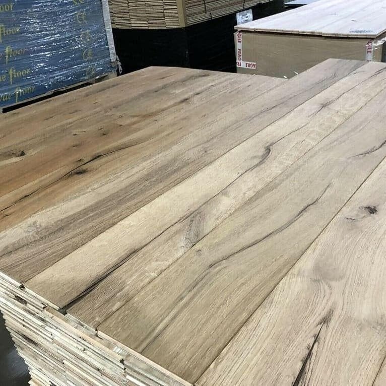 RESTPARTIJ 145M2 EIKEN VLOER COUNTRY  GEOLIED 18CM BREED, Ophalen, Nieuw, 75 m² of meer, Parket
