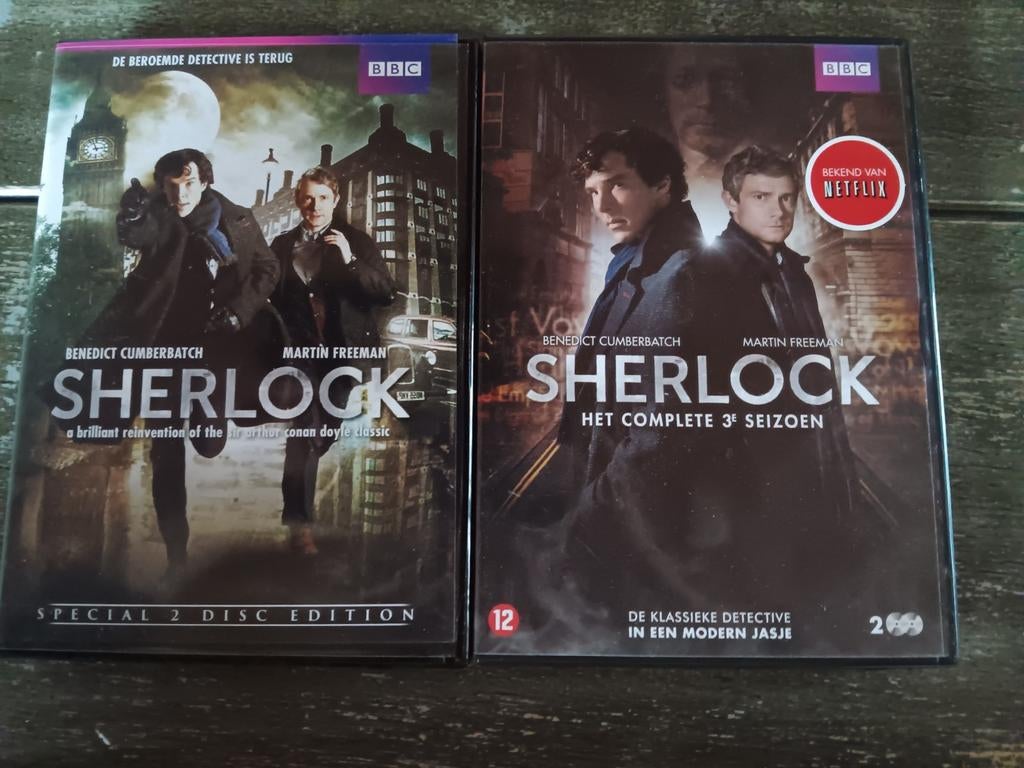 Sherlock DVD Boxset - Seizoen 1 & 3, Cd's en Dvd's, Verzenden, Boxset, Drama, Zo goed als nieuw