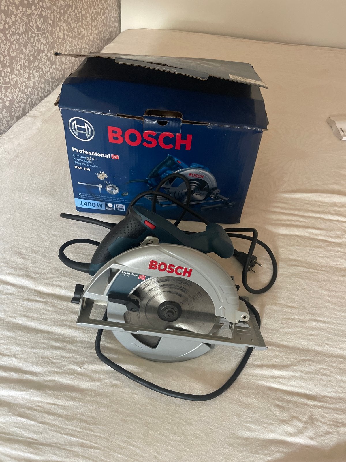 Bosch GKS 190 Professional Cirkelzaag - Nieuwstaat, Ophalen, Cirkelzaag, 70 mm of meer, Zo goed als nieuw