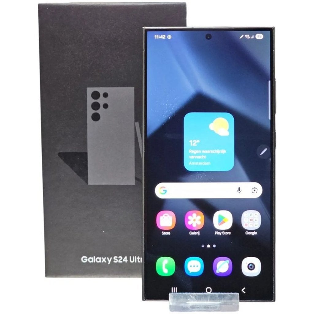 Samsung Galaxy S24 Ultra 256GB Zwart | Z.G.A.N. in doos, Telecommunicatie, Galaxy S24, Zwart, Touchscreen, Ophalen of Verzenden