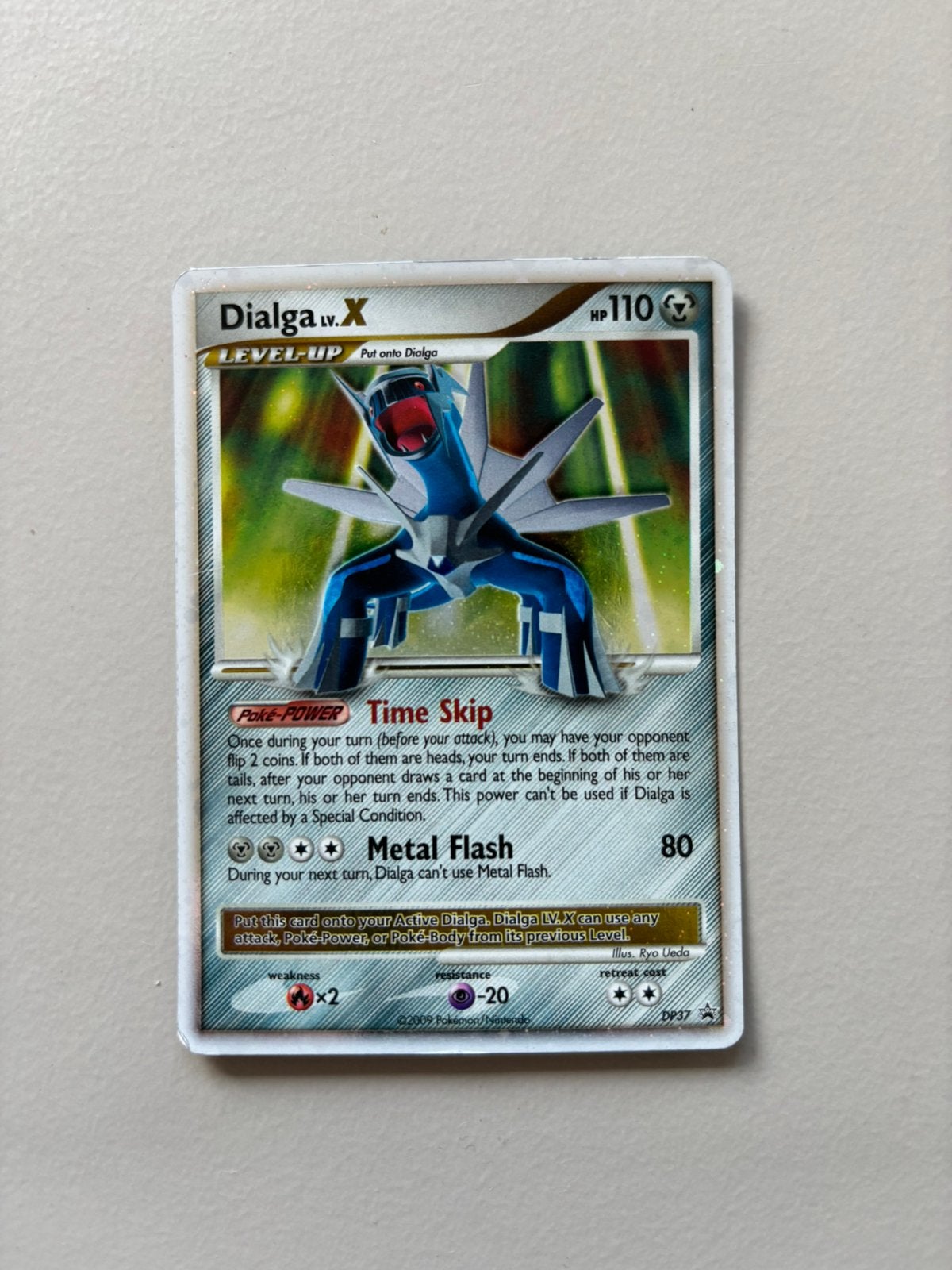 Dialga lv.X Pokemon kaart, Ophalen of Verzenden, Zo goed als nieuw