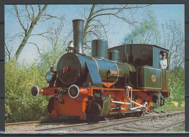 Locomotief Lok No.1 Foto-Ansichtkaart Trein t-46 jdu, Verzamelen, Spoorwegen en Tramwegen, Ophalen of Verzenden, Zo goed als nieuw