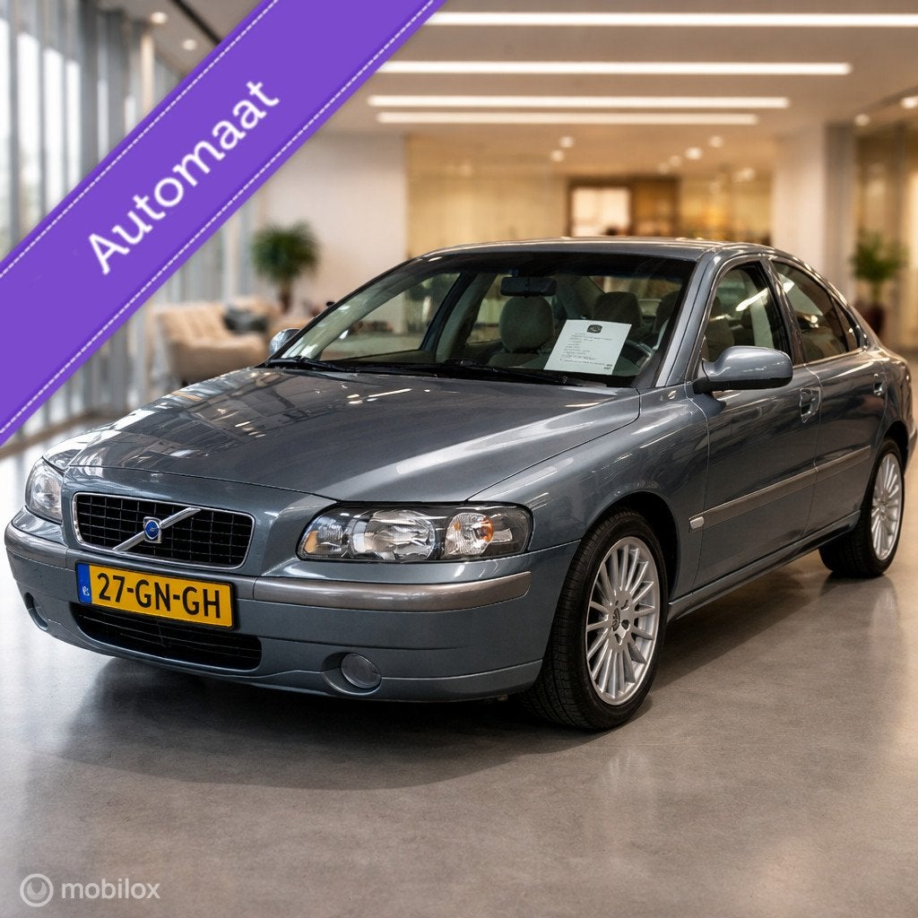 Volvo S60 2.4T 200pk Automaat | Cruise | Airco | Trekhaak |, Auto's, Volvo, Gebruikt, Startonderbreker, S60, Bedrijf