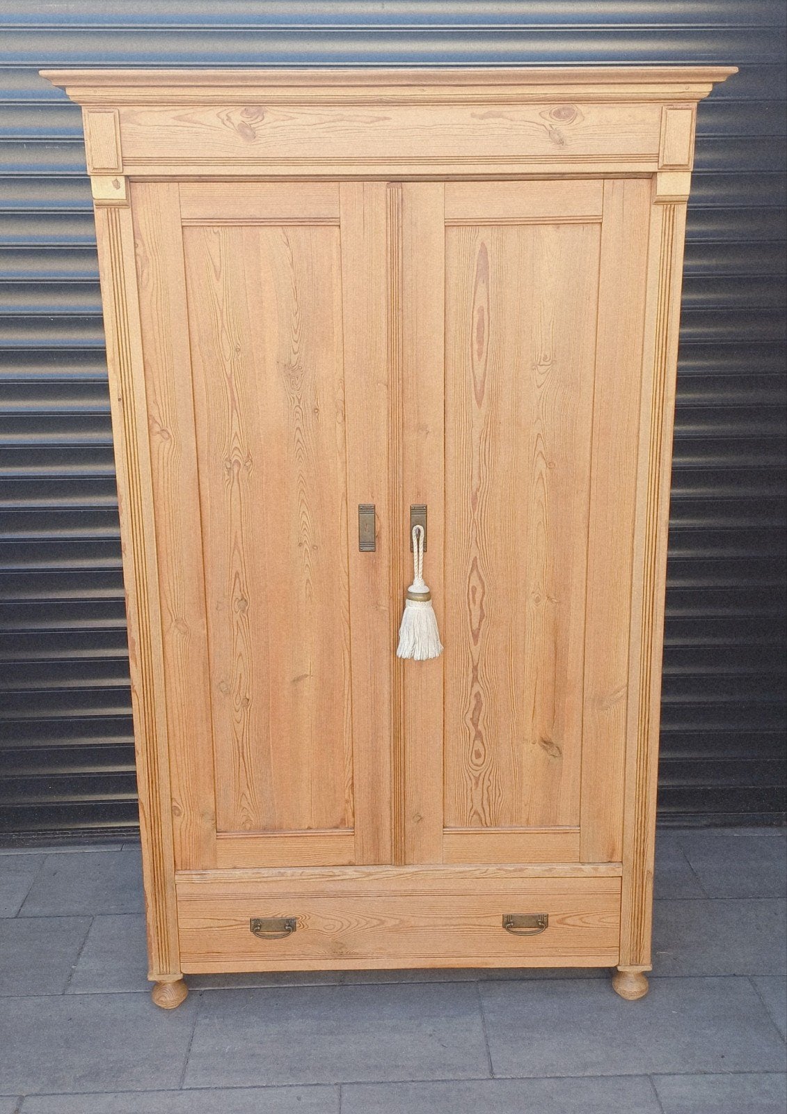 Mooie Grote antiek grenen kast/meidenkast/kledingkast, Ophalen of Verzenden