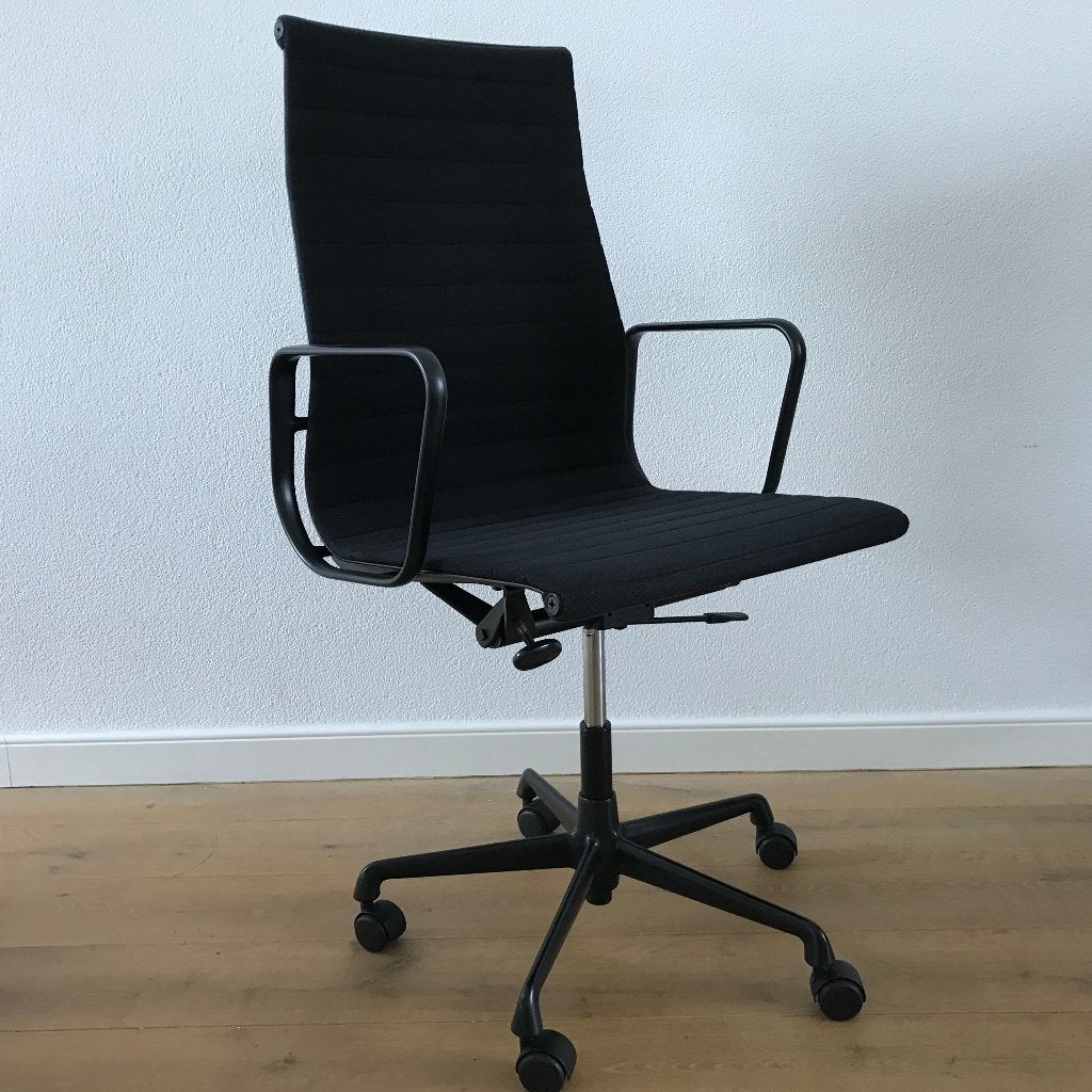 Vitra Eames Black bureaustoel stoel EA 119 EA119 Vintage, Ophalen, Gebruikt, Zwart, Nvt