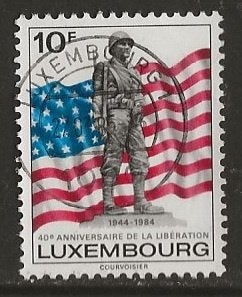 Luxemburg 69, bevrijding, Verzenden, Luxemburg, Gestempeld
