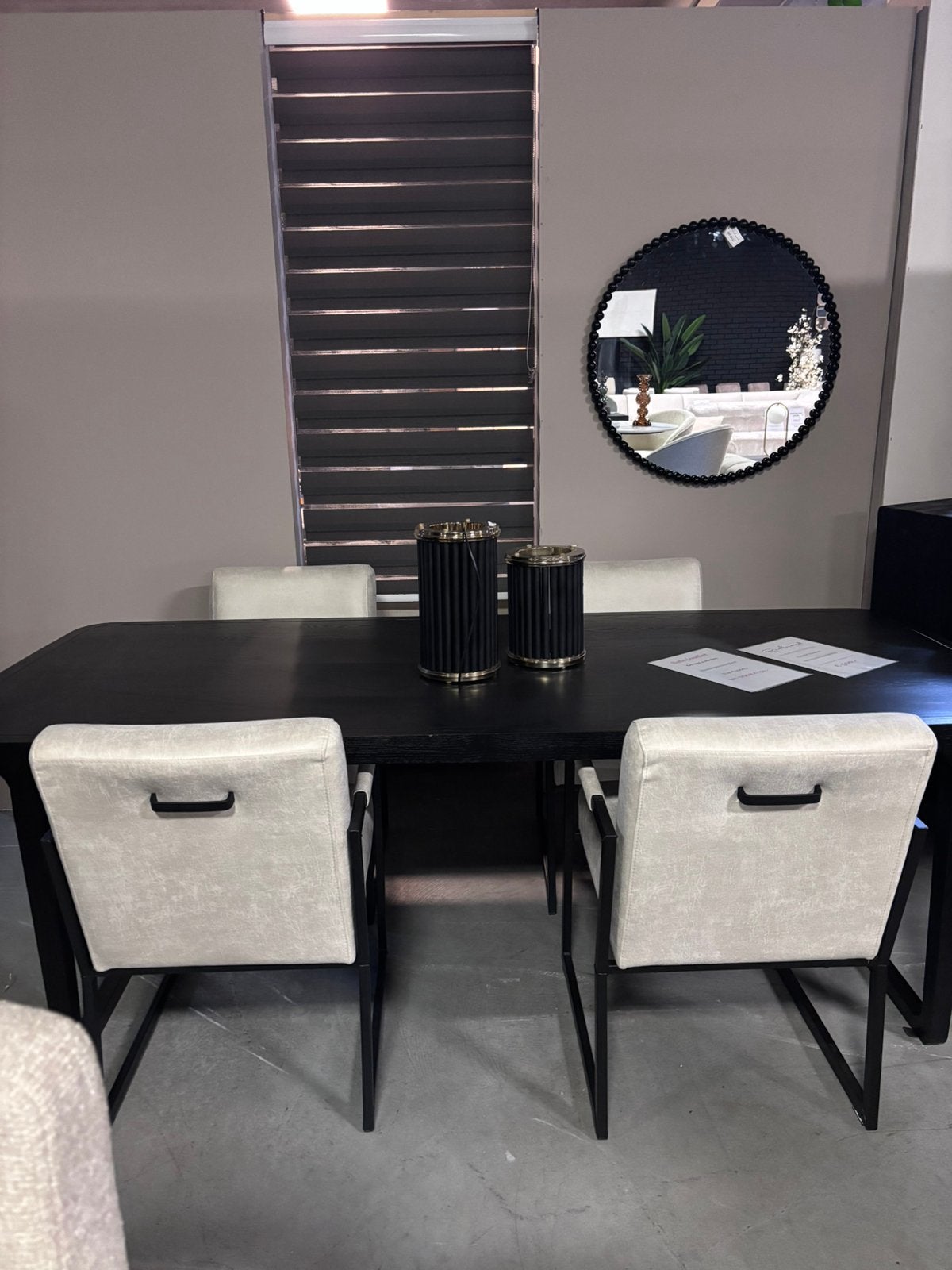 Set van 4 eetkamerstoelen (99%) leer, Ophalen of Verzenden, Zo goed als nieuw, Zwart, Leer
