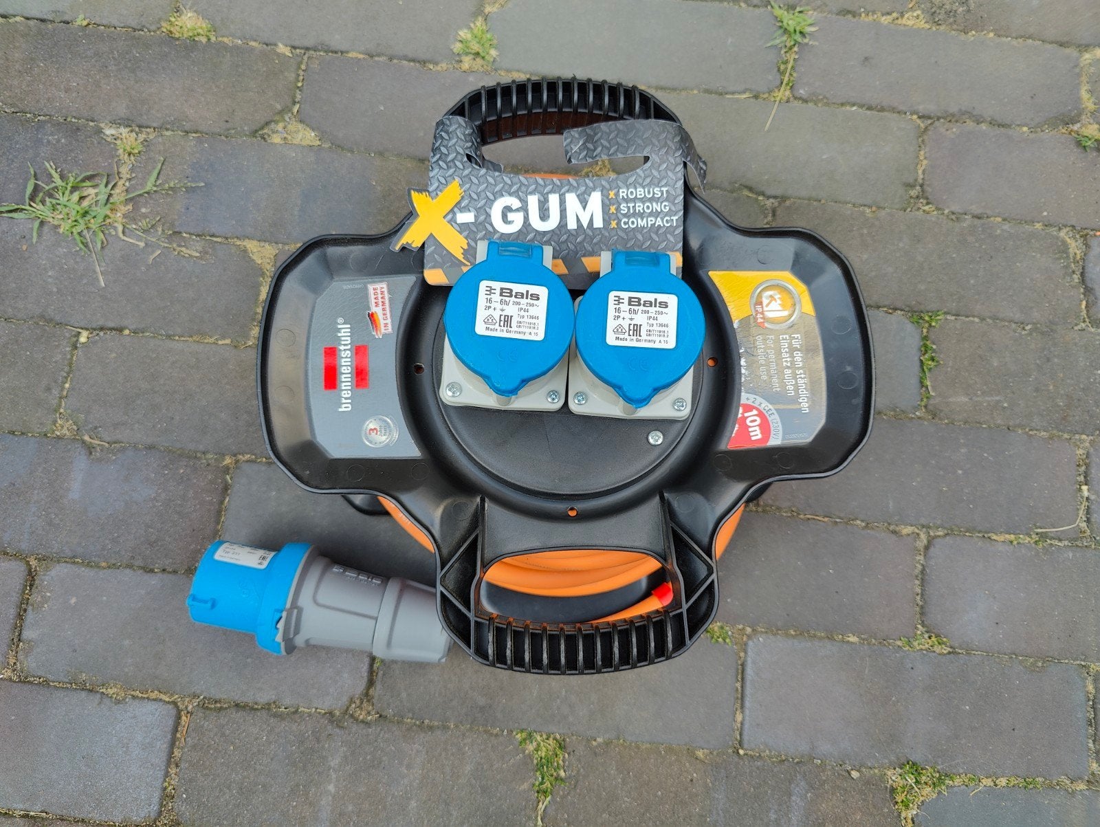 Brennenstuhl CEE kabelhaspel 10m, oververhittingsbeveiliging, Ophalen of Verzenden, Nieuw
