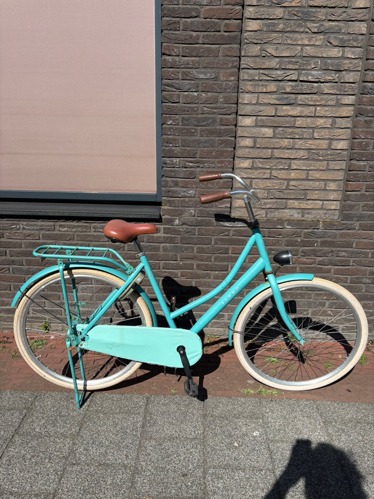 Blauwe Altec London omafiets, framemaat 55 cm, 53 tot 56 cm, Ophalen, Gebruikt, Terugtraprem