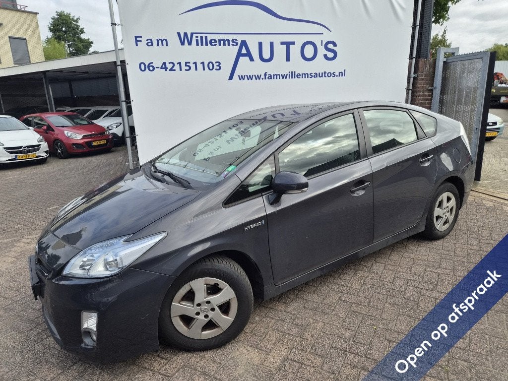 Toyota Prius 1.8 Comfort HUD Clima (bj 2010, automaat), Automaat, Stof, Gebruikt, Zwart