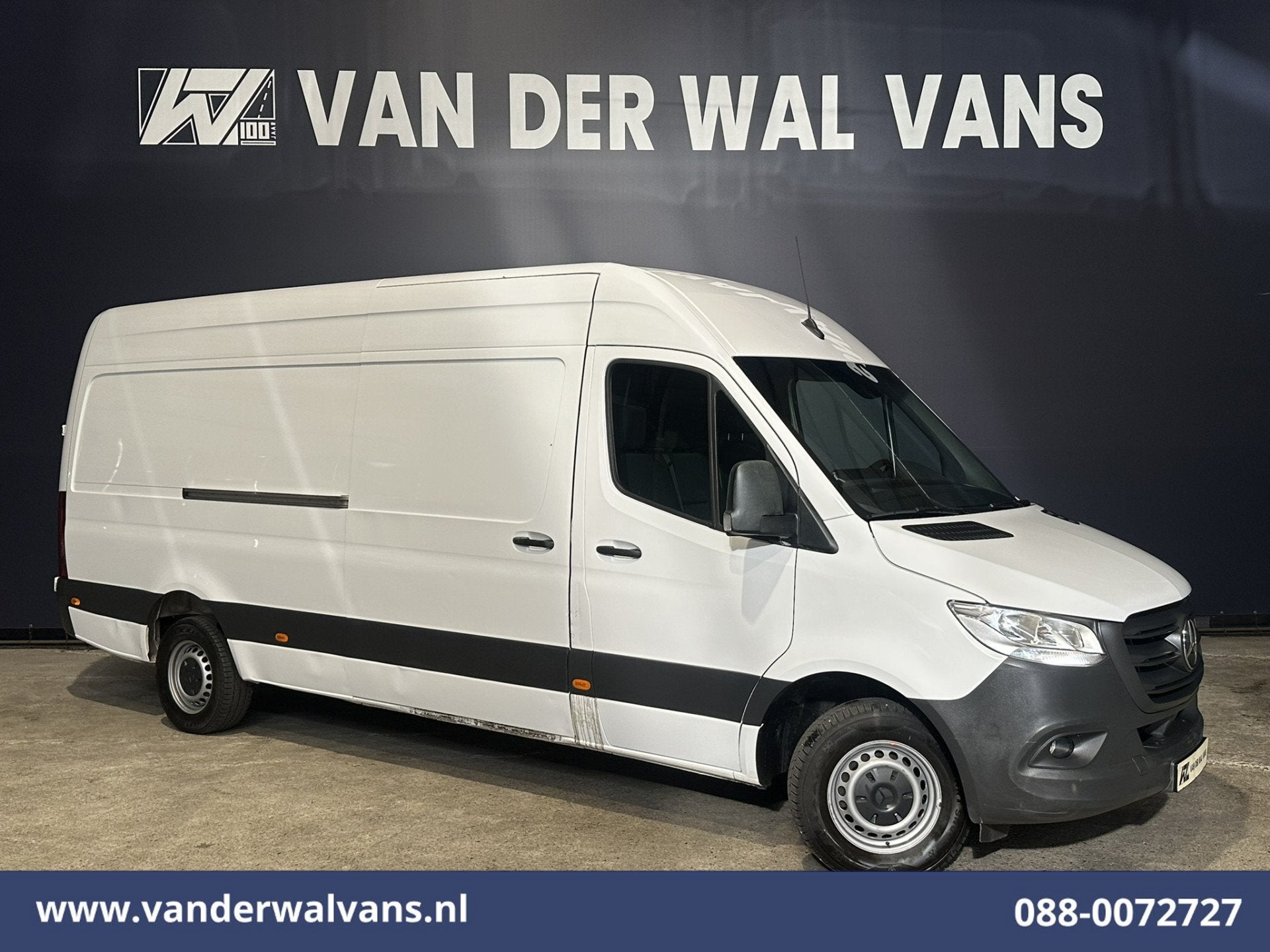 Mercedes-Benz Sprinter 316 CDI 164pk L3H2 Euro6 Airco | Came, 13 km/l, 4 cilinders, 2000 kg, Wit