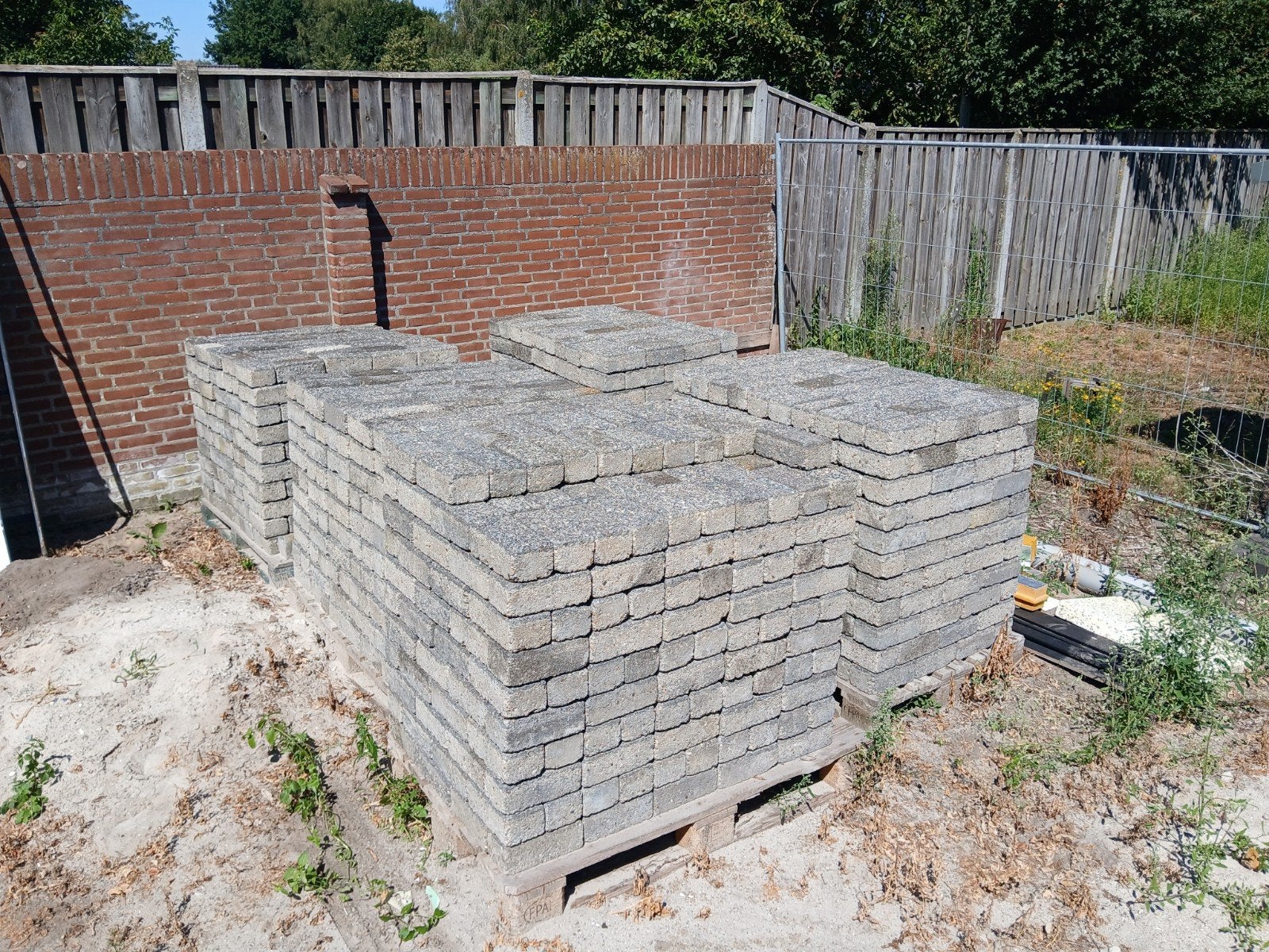 Betonklinkers 21x10x8 cm - 2040 stuks op 5 pallets, Tuin en Terras, Tegels en Klinkers, Ophalen