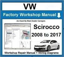 Volkswagen Scirocco 2008-2017 Workshop manual op DVD in PDF, Auto diversen, Handleidingen en Instructieboekjes, Verzenden