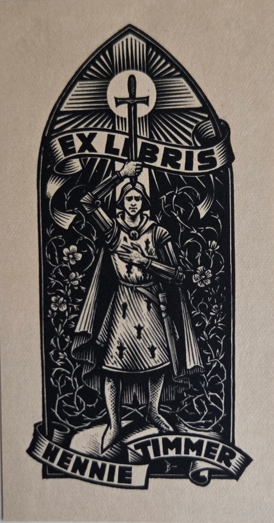 Exlibris / Ex libris Nico Bulder, 1944, Parcival, Antiek en Kunst, Verzenden