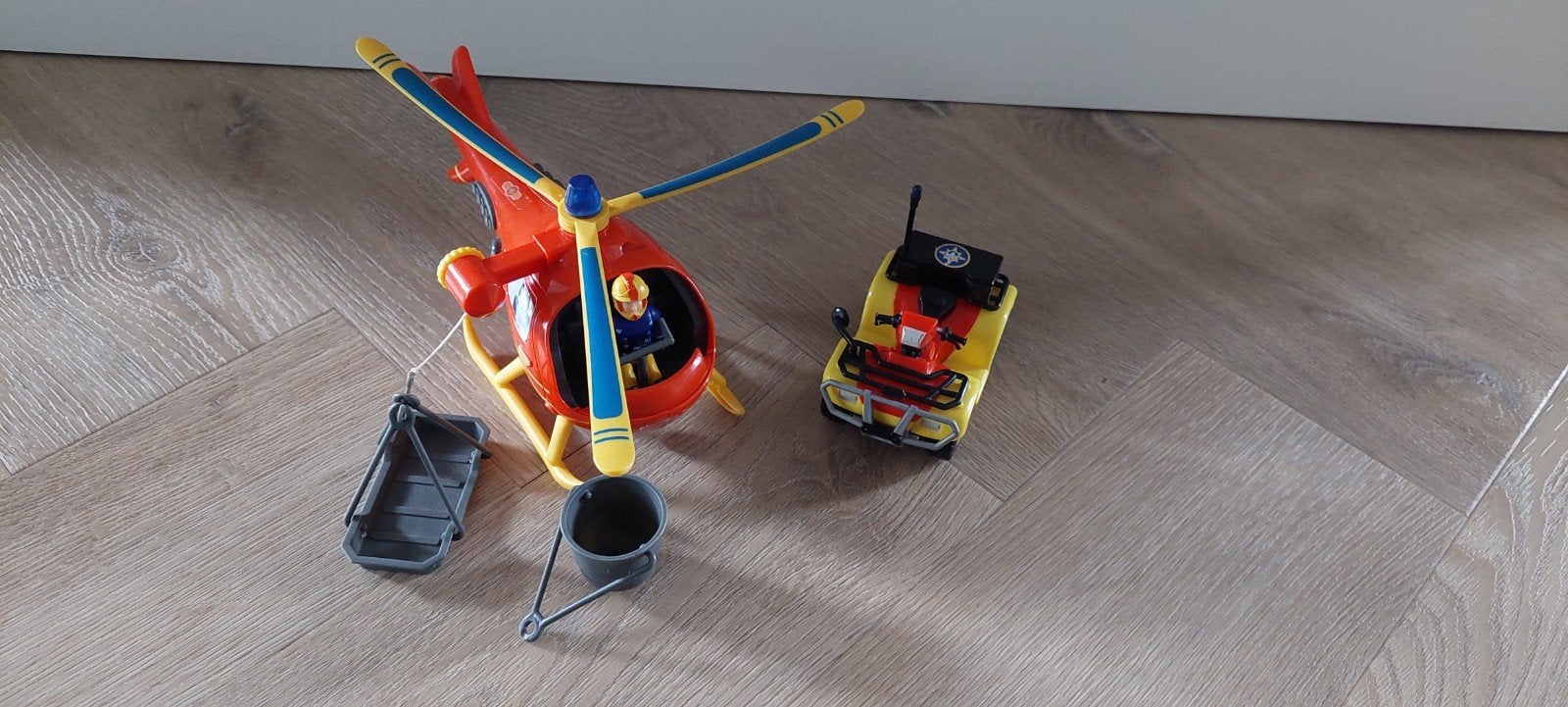 Brandweerman Sam Helikopter en Quad Speelgoedset, Ophalen of Verzenden, Jongen of Meisje