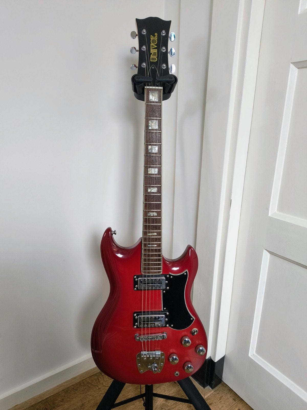 Univox Badazz gitaar. SG-stijl. Matsumoku Japan 70's, Ophalen, Zo goed als nieuw, Solid body, Overige merken