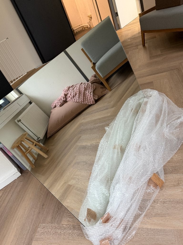 Badkamerspiegel – 120 x 80 cm, Ophalen, 100 tot 150 cm, Overige typen, Nieuw