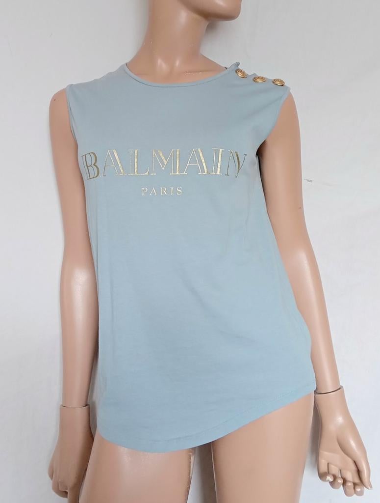 BALMAIN Top , Maat 36 - 38, Kleding | Dames, Tops, Ophalen of Verzenden, Zo goed als nieuw, Grijs, Maat 36 (S)