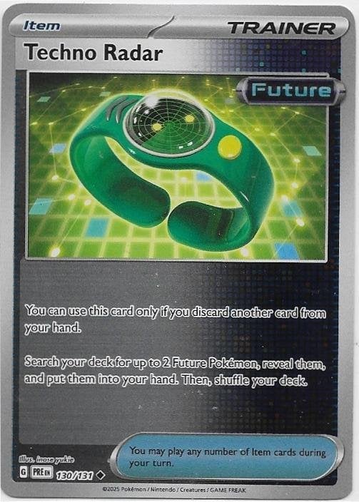 Prismatic Evolutions,  Techno Radar [reverse] 130/131, Verzenden, Nieuw, Losse kaart