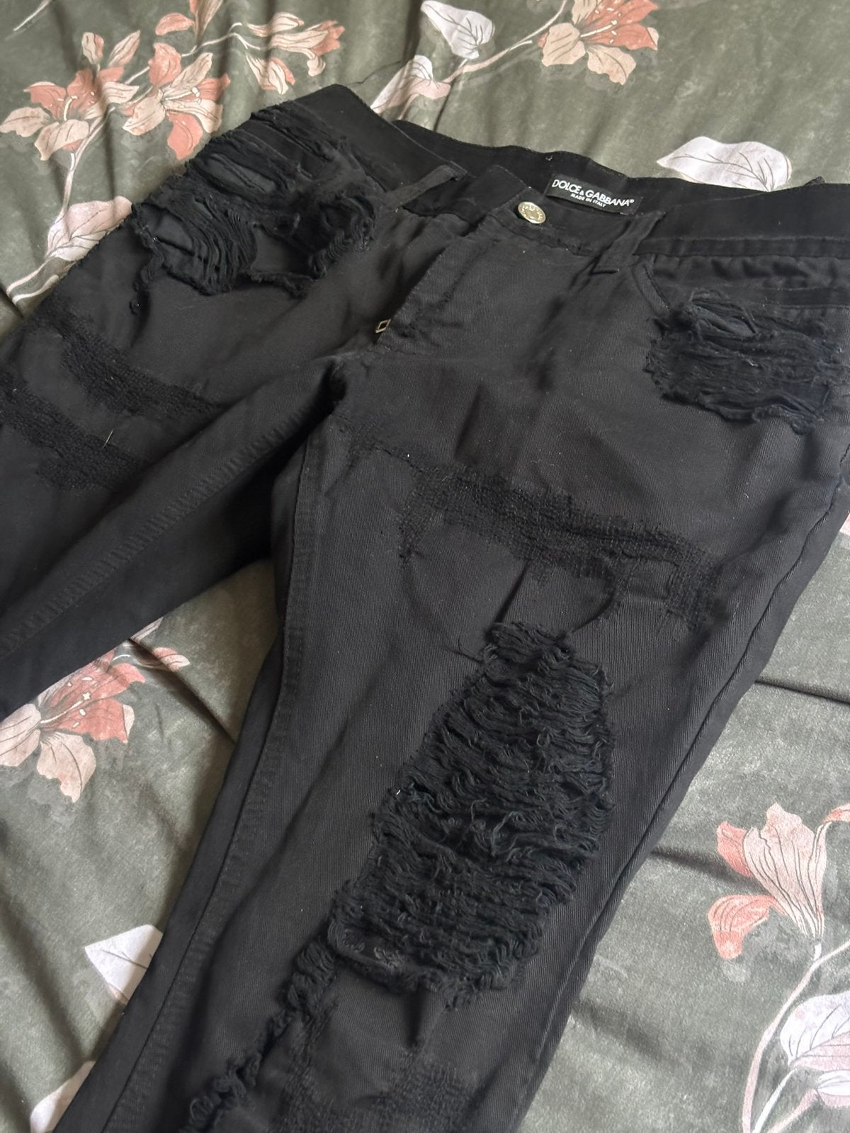 Authentieke Dolce & Gabbana-spijkerbroek, Ophalen of Verzenden, Zo goed als nieuw, Maat 46 (S) of kleiner, Zwart