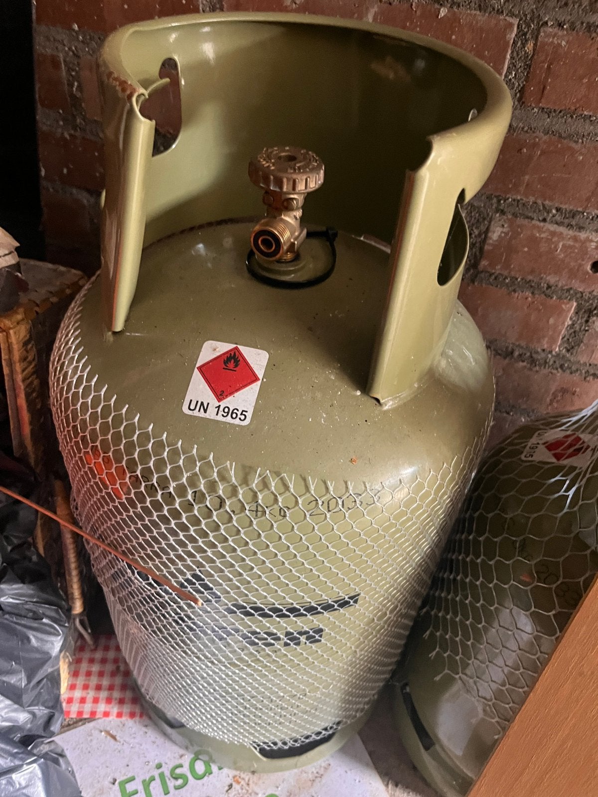 2 gas flessen, Ophalen of Verzenden, Zo goed als nieuw