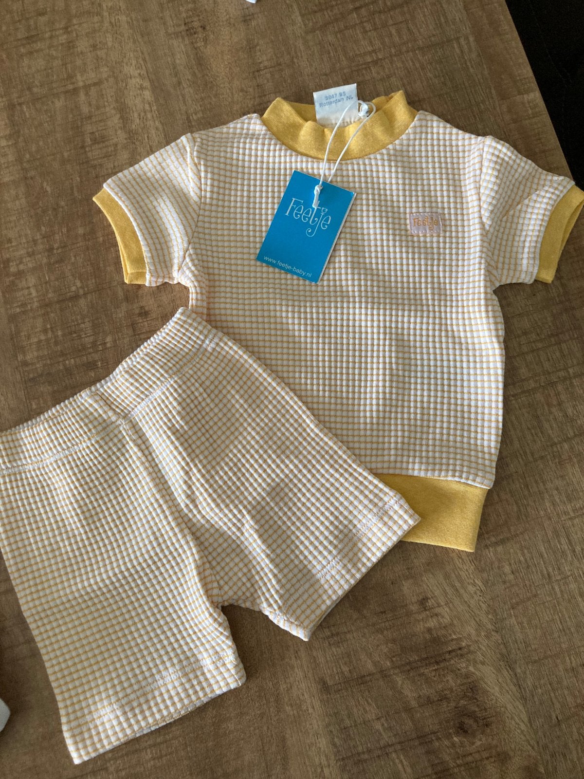 FEETJE shortama yellow nieuw mt 62, Ophalen of Verzenden, Nieuw, Meisje, Nacht- of Onderkleding