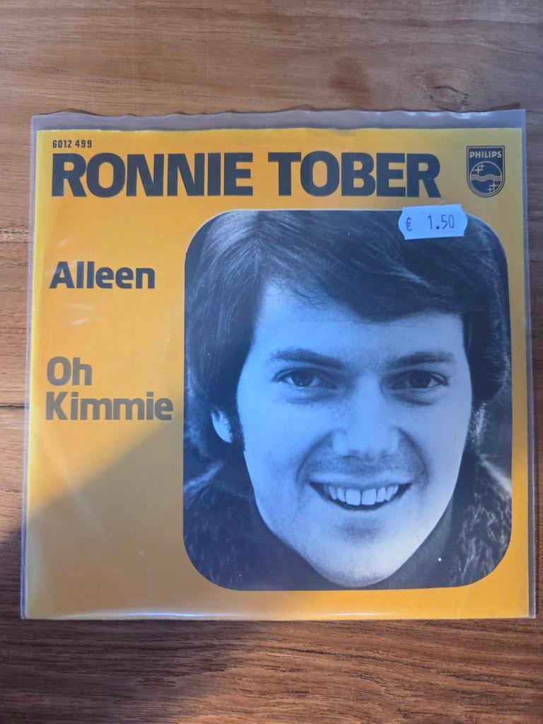 Ronnie Tober - Alleen, Cd's en Dvd's, Vinyl Singles, Gebruikt, 7 inch, Single, Ophalen of Verzenden