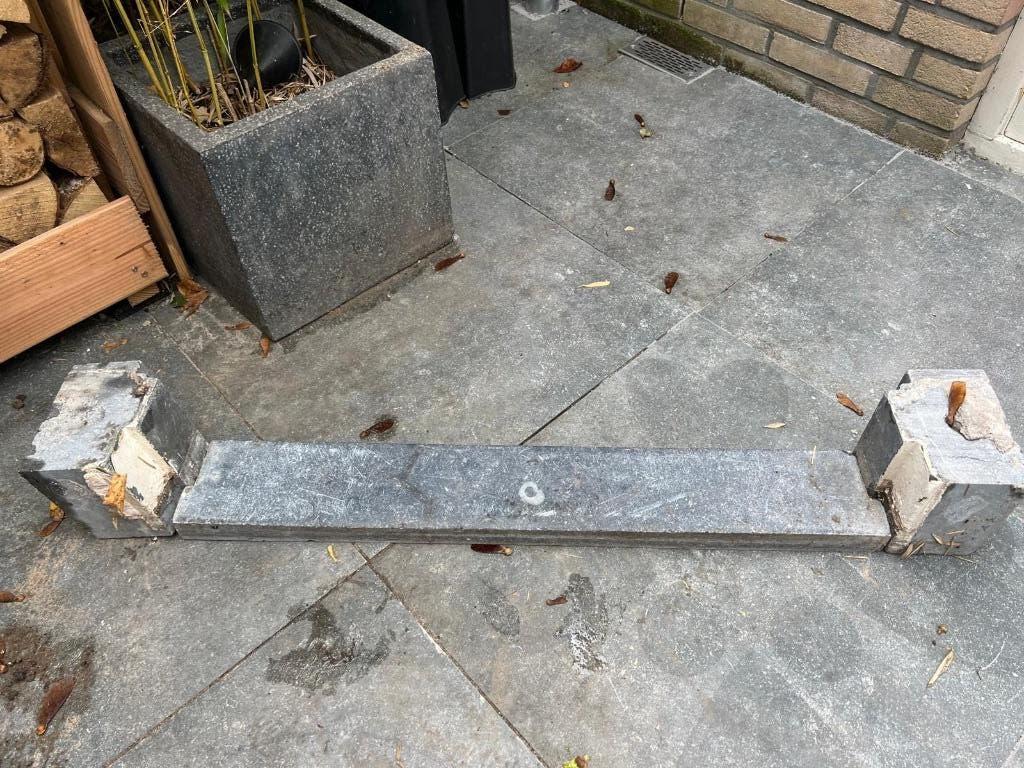Dorpel met neuten jaren 30, Doe-het-zelf en Verbouw, Ophalen, Gebruikt, Hardsteen, Overige typen