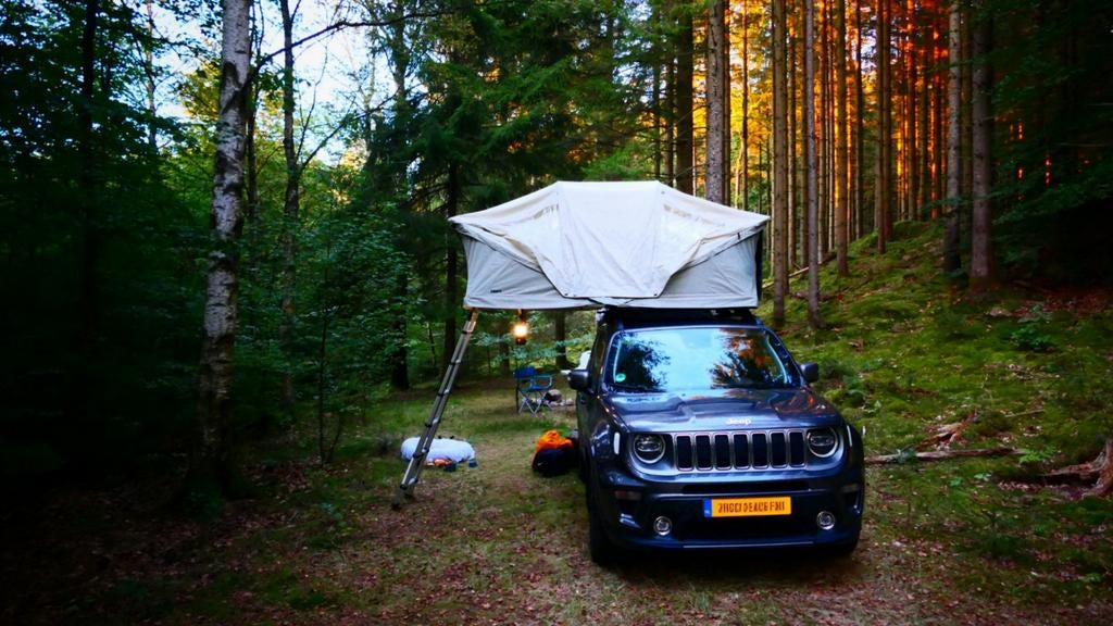 Thule Approach M daktent + luifel, Caravans en Kamperen, Tenten, Ophalen, Zo goed als nieuw, Tot en met 2