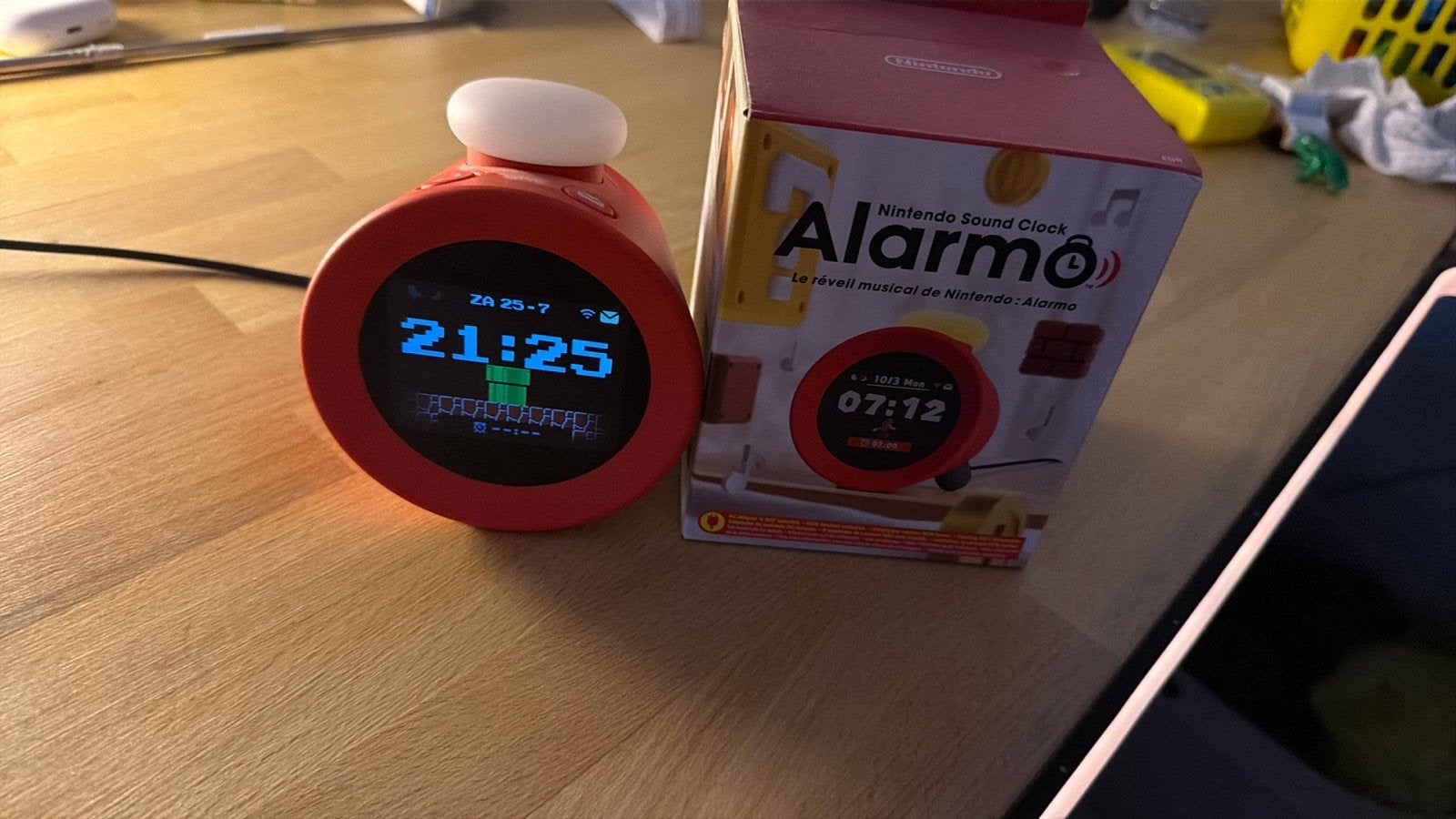 Nintendo Sound Clock Alarmo - Mario Wekker, Ophalen, Werkt op batterijen, Nieuw, Digitaal
