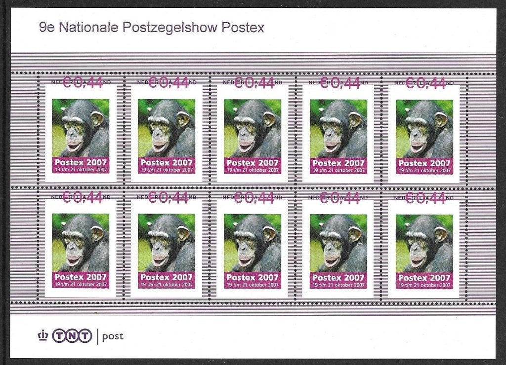 Vel persoonlijke zegels, 9e Postex show, postfris, Ophalen of Verzenden, Postfris