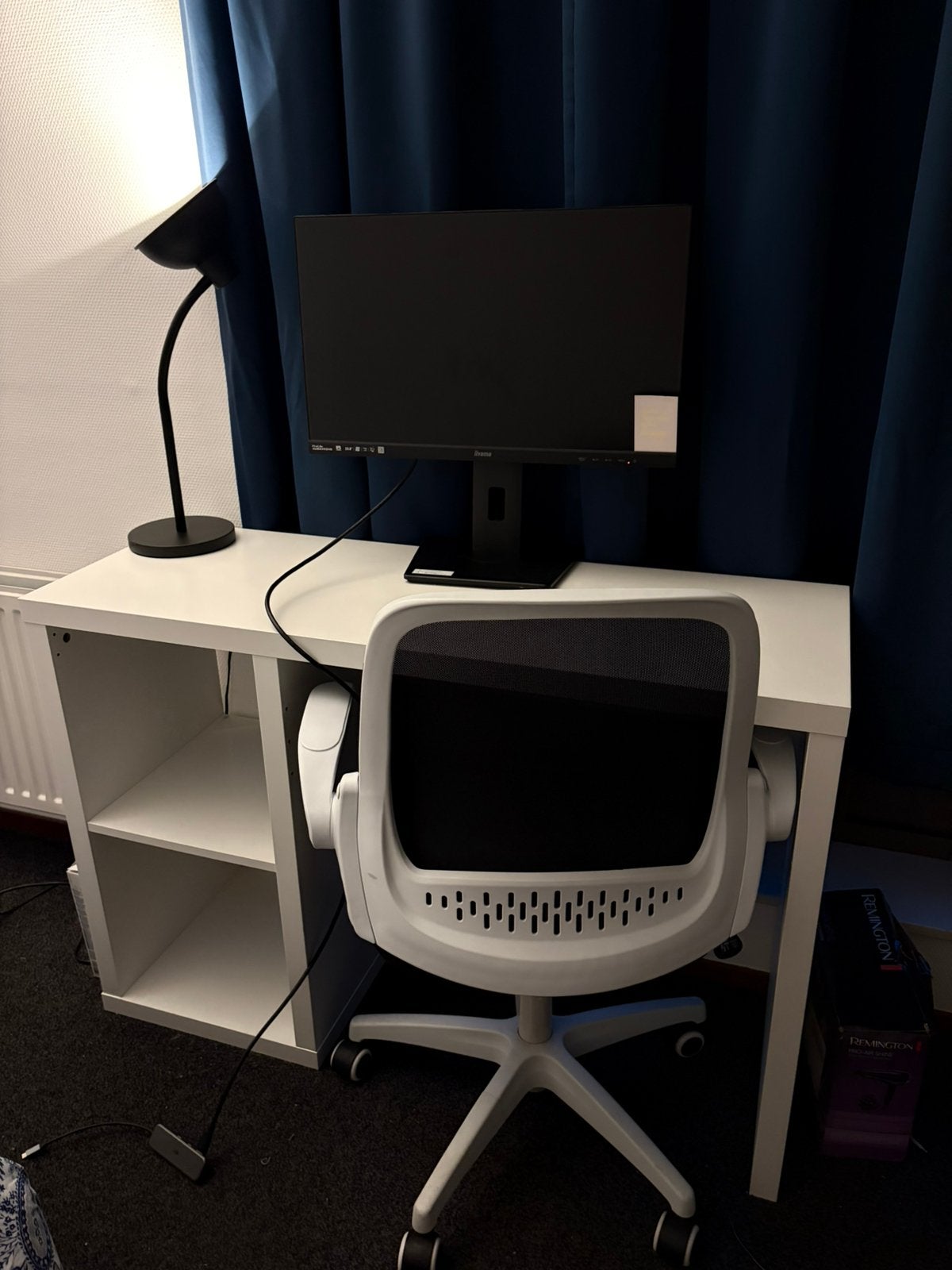 IKEA Kallax Wit Bureau 111x39cm, Ophalen, 39 cm, Zo goed als nieuw, 111 cm