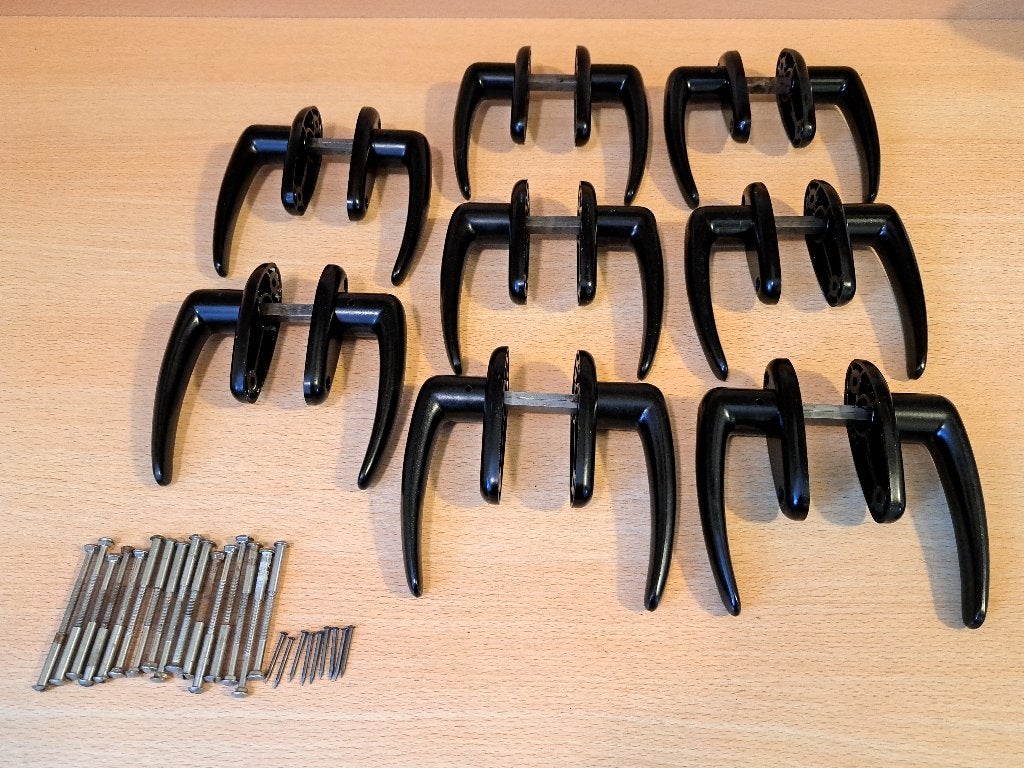 Originele bakelieten deurklinken., Ophalen of Verzenden, Gebruikt, Overige materialen, Klink of Kruk