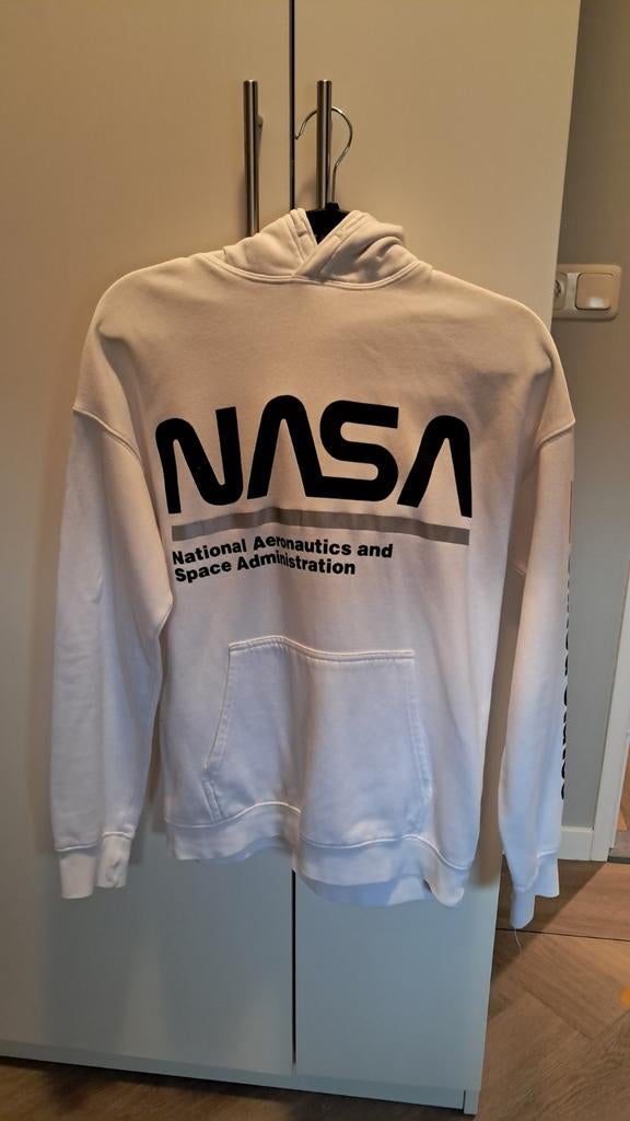 H&M hoodie mt 158/164    12-14 jaar, Ophalen of Verzenden, Zo goed als nieuw, Overige maten, Wit
