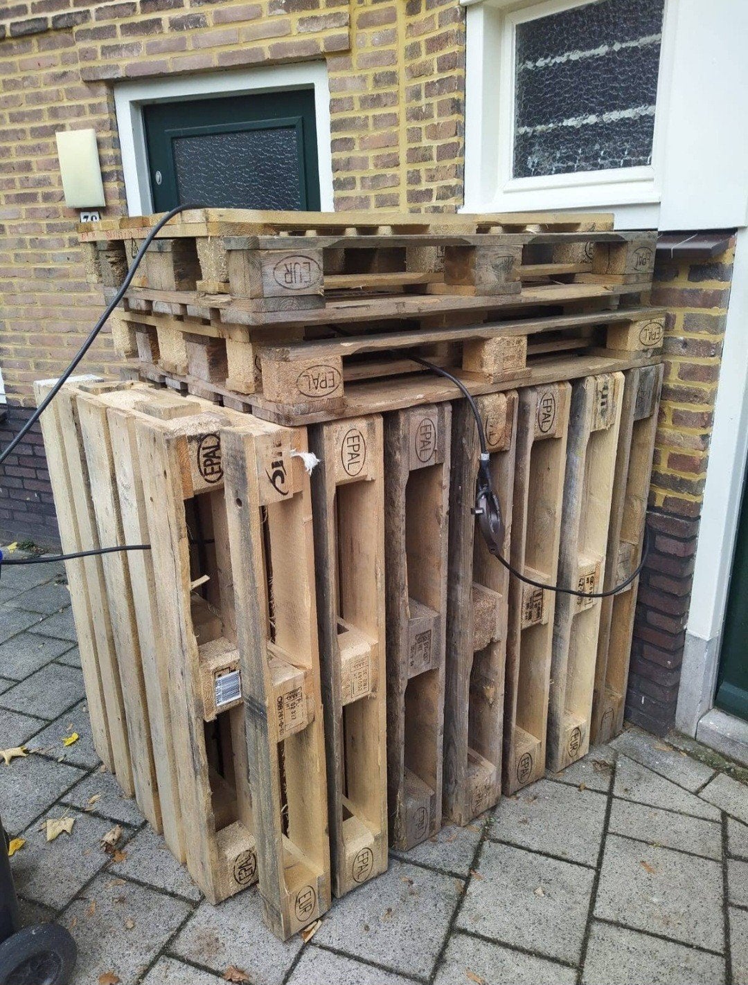 Gebruikte Pallets, Ophalen of Verzenden, Overige houtsoorten, Minder dan 200 cm, Pallet