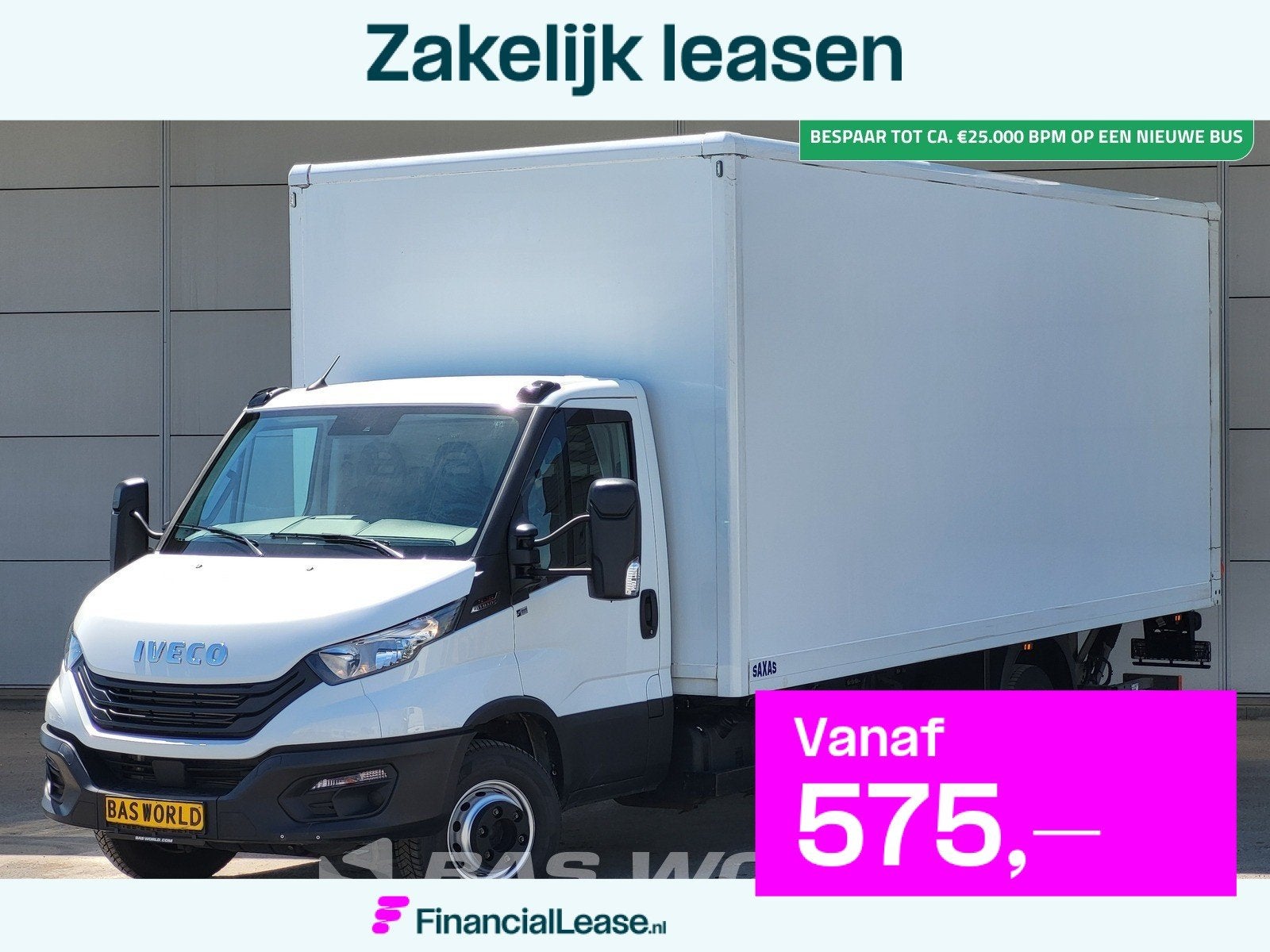 Iveco Daily 72C18 3.0L Automaat 1000KG Laadklep Luchtvering, Automaat, Stof, Gebruikt, Euro 6