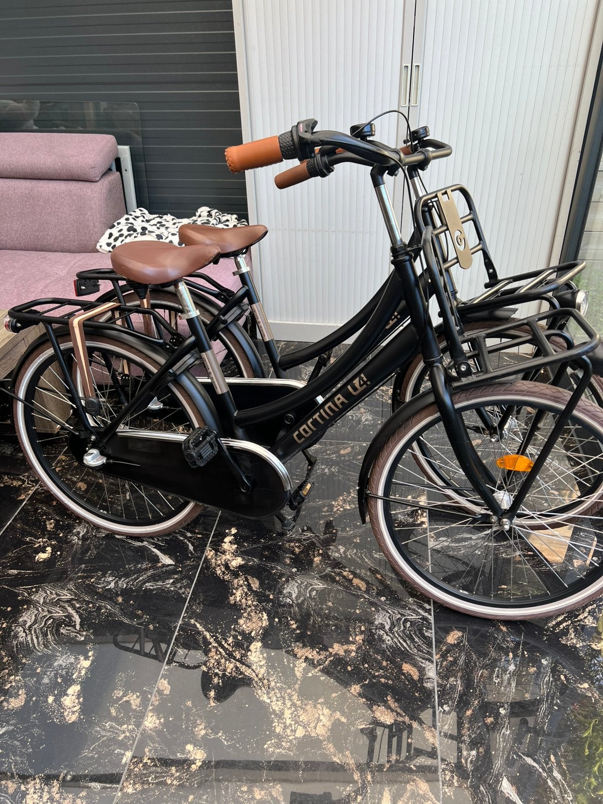 Twee Cortina meisjesfiets 24 in 3 versnelling, Ophalen, Terugtraprem, 24 inch, Versnellingen