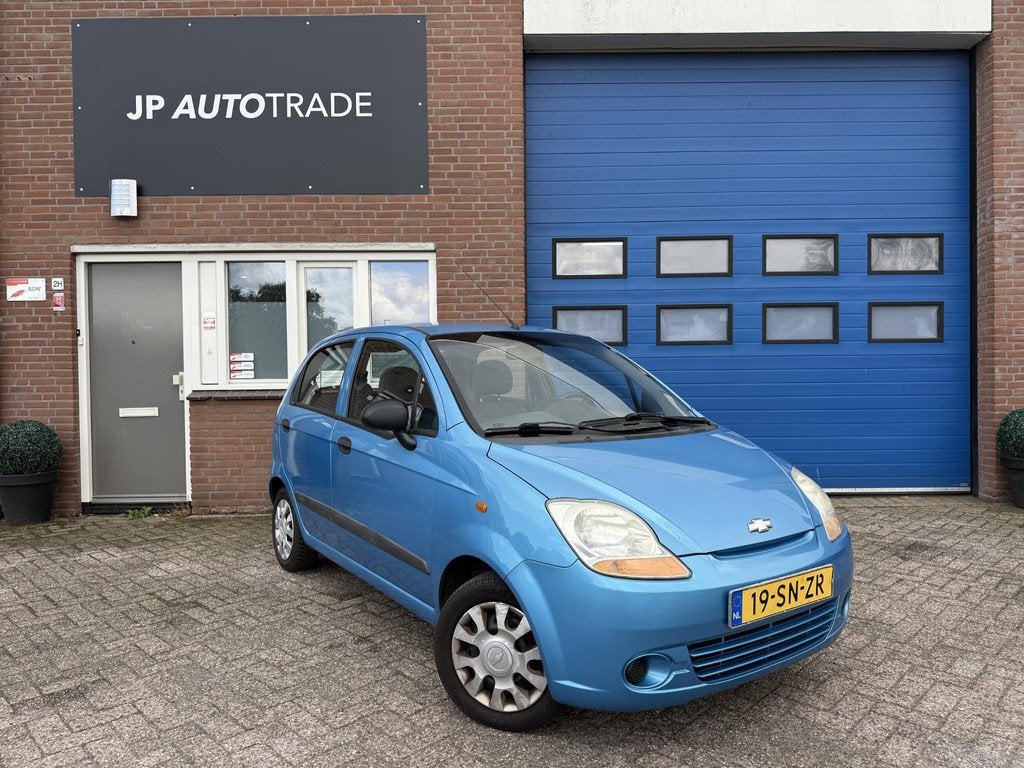 Chevrolet Matiz 0.8 Style | Distributie vv | NAP | Automaat, Auto's, Stof, Gebruikt, Metallic lak, Blauw