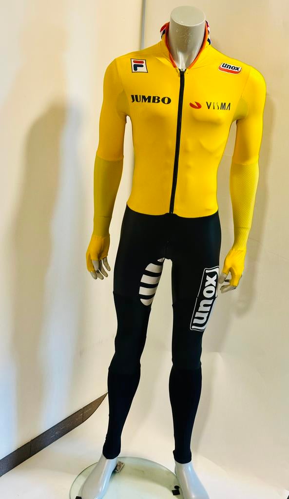 UITVERKOOP schaatspak snelpak speedsuit maat M Fila rubber, Ophalen of Verzenden, Zo goed als nieuw