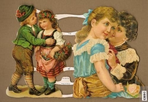 Verliefde kindertjes poezieplaatjes 7128, Ophalen of Verzenden