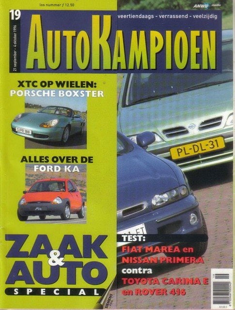 Autokampioen 19 1996 : Porsche Boxster - Volvo 850 2.5 20V, Ophalen of Verzenden, Gelezen, Algemeen