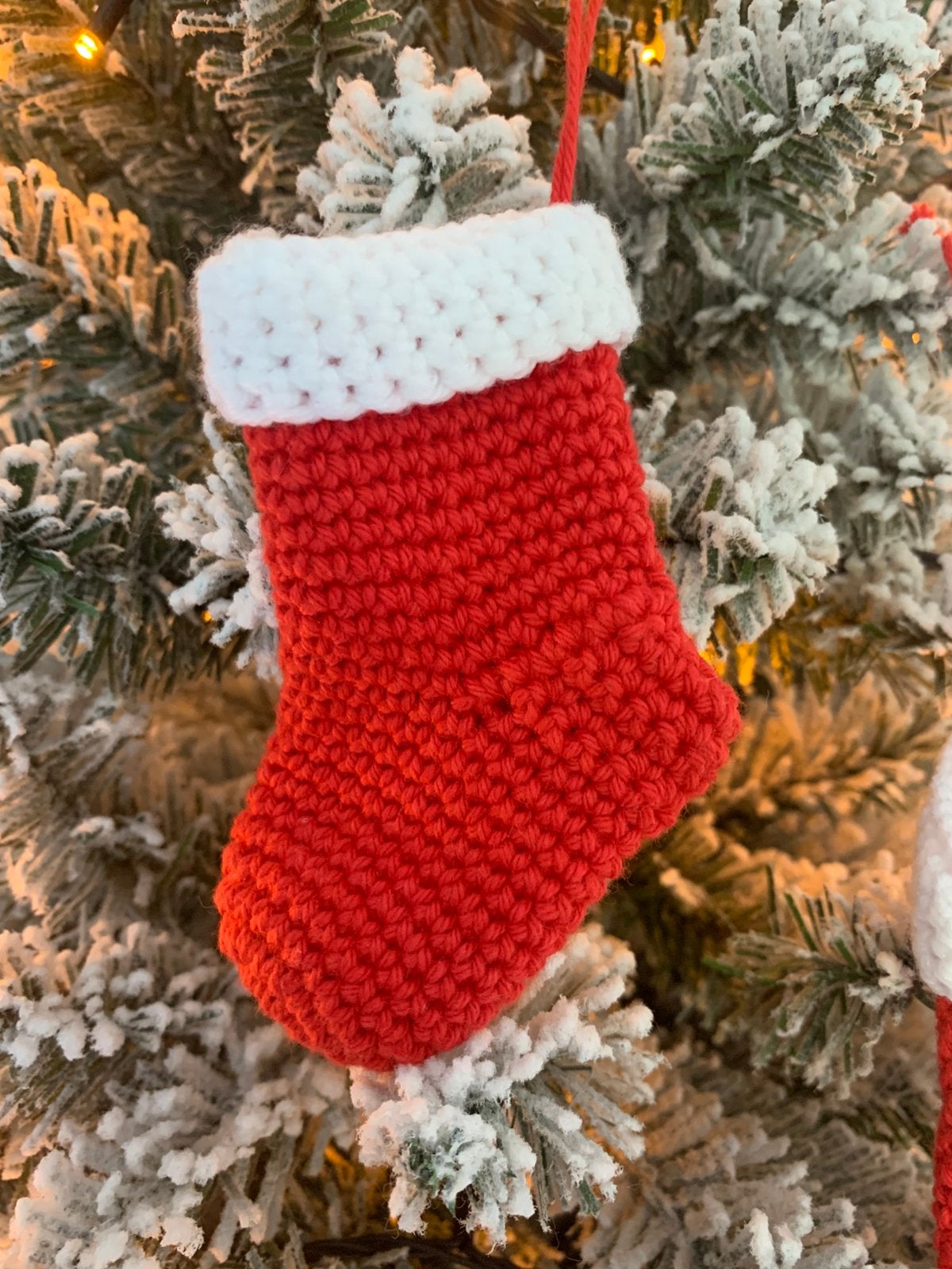 Set van twee gehaakte kerstsokjes., Ophalen of Verzenden, Nieuw