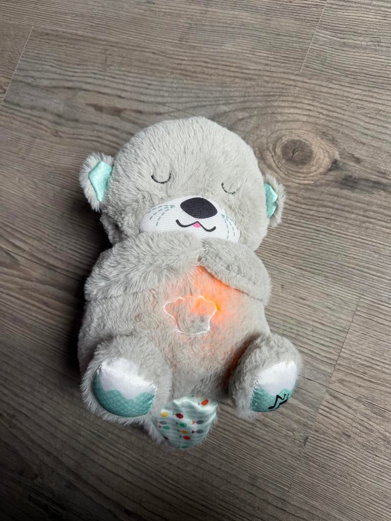 Slaapbeer met bewegende buik, licht en geluid, Ophalen, Zo goed als nieuw, Overige typen, Met licht