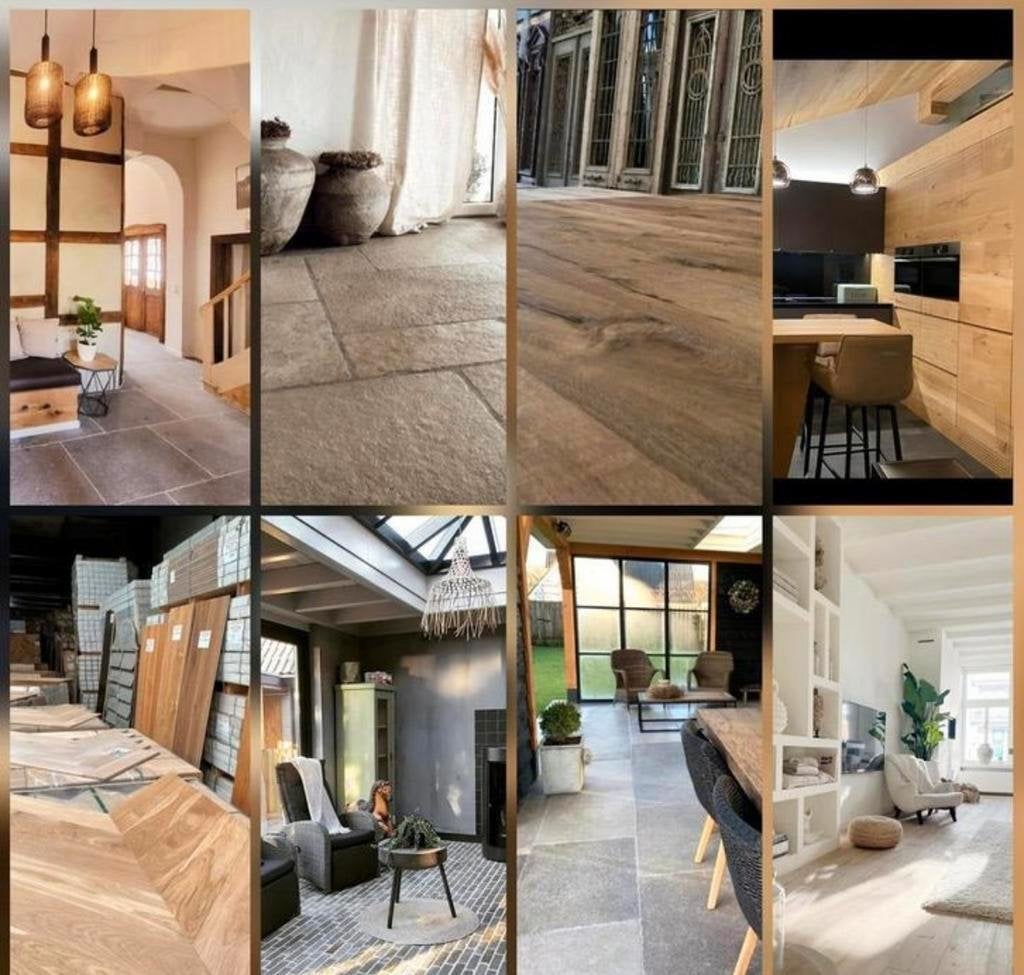 BOURGONDISCHE DALLEN CASTLE STONES TEGELS HOUTEN VLOEREN ETC, Ophalen of Verzenden, Nieuw, 75 m² of meer, Parket