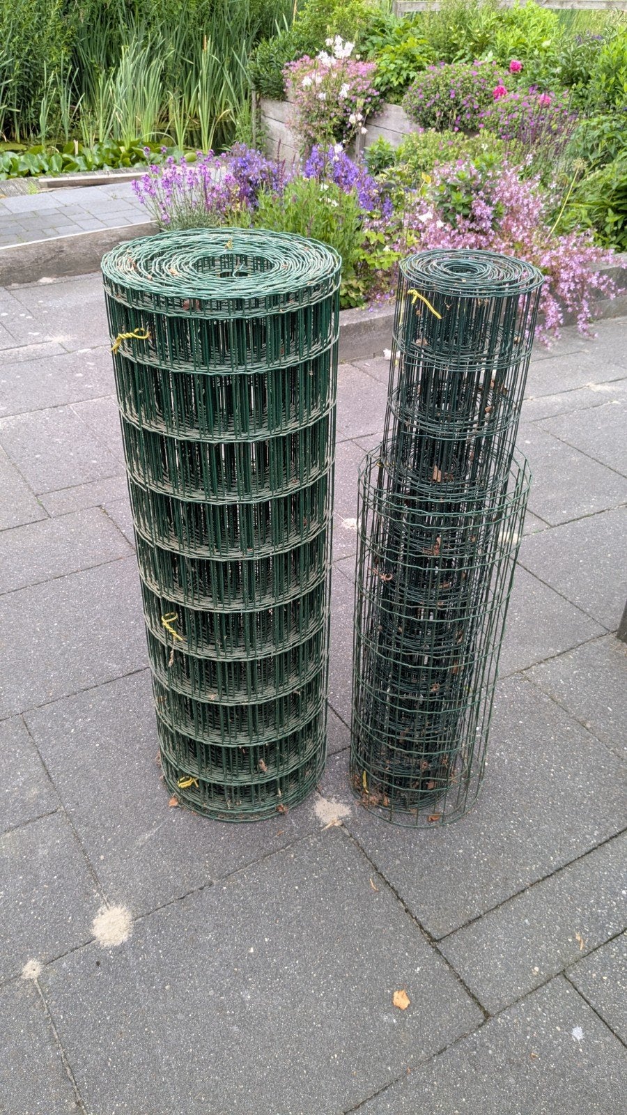 Groen gaashekwerk, Ophalen